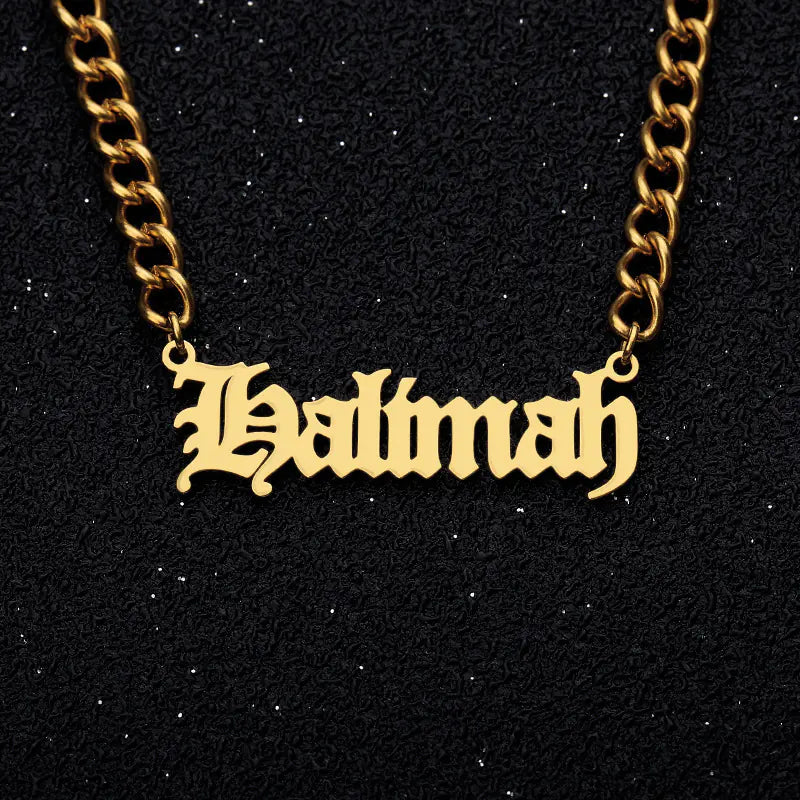 Your Named Custom Stainless Steel Necklace with Hip Hop Style™