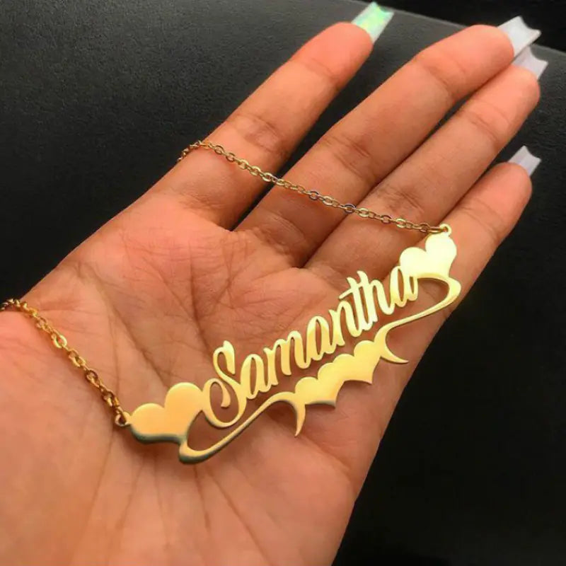 Your Named Custom Stainless Steel Heart-Shaped Necklace™