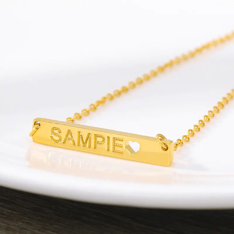 Your Named Custom Stainless Steel Heart Necklace (DIY)™