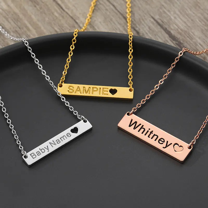 Your Named Custom Stainless Steel Heart Necklace (DIY)™