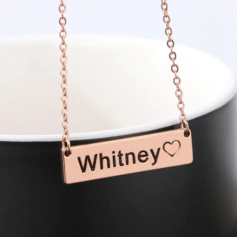 Your Named Custom Stainless Steel Heart Necklace (DIY)™