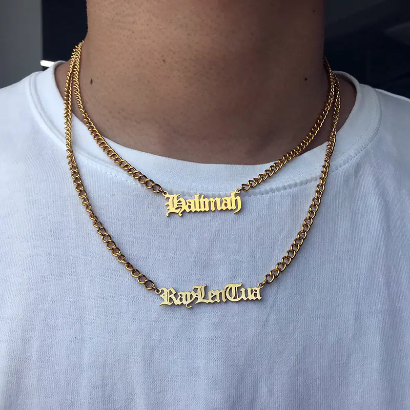 Your Named Custom Stainless Steel Necklace with Hip Hop Style™