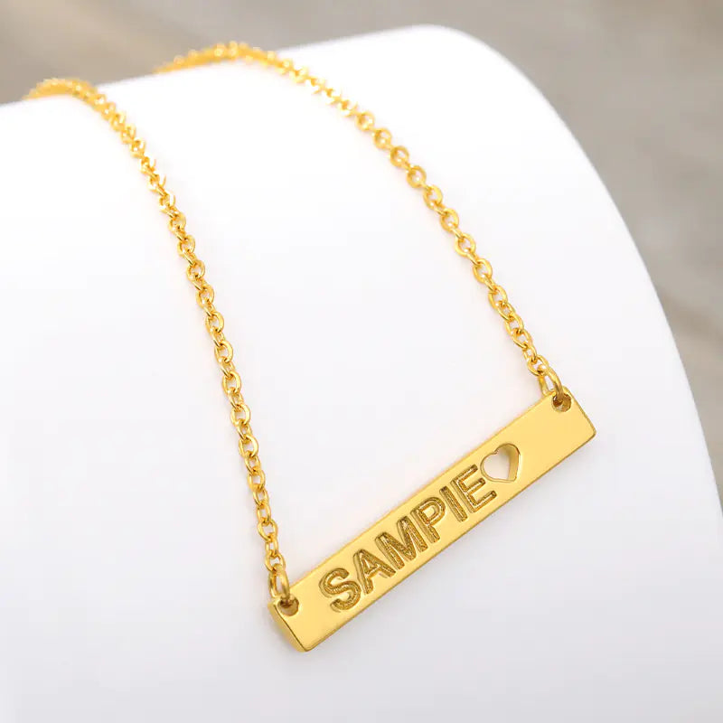 Your Named Custom Stainless Steel Heart Necklace (DIY)™