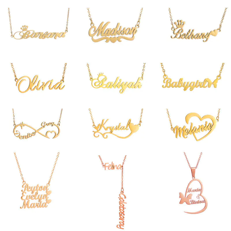 Your Named Custom Stainless Steel Necklace - Fashionable Style™